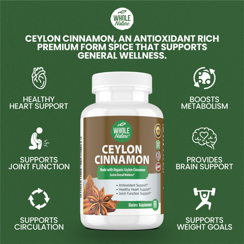 Image of Cinnamon Capsules 1200mg, Made With Organic Ceylon