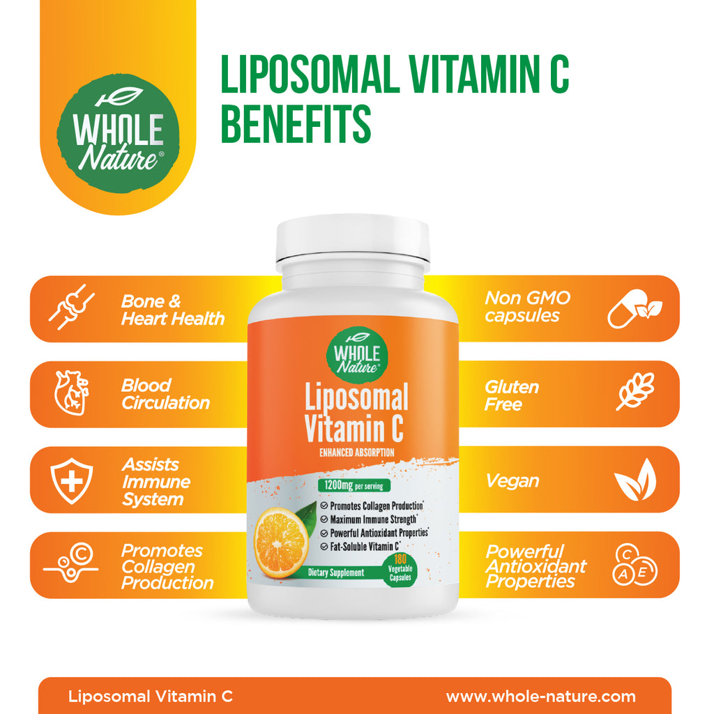 Whole Nature Liposomal Vitamin C  1200 mg - Whole Nature Vitamins & Supplements