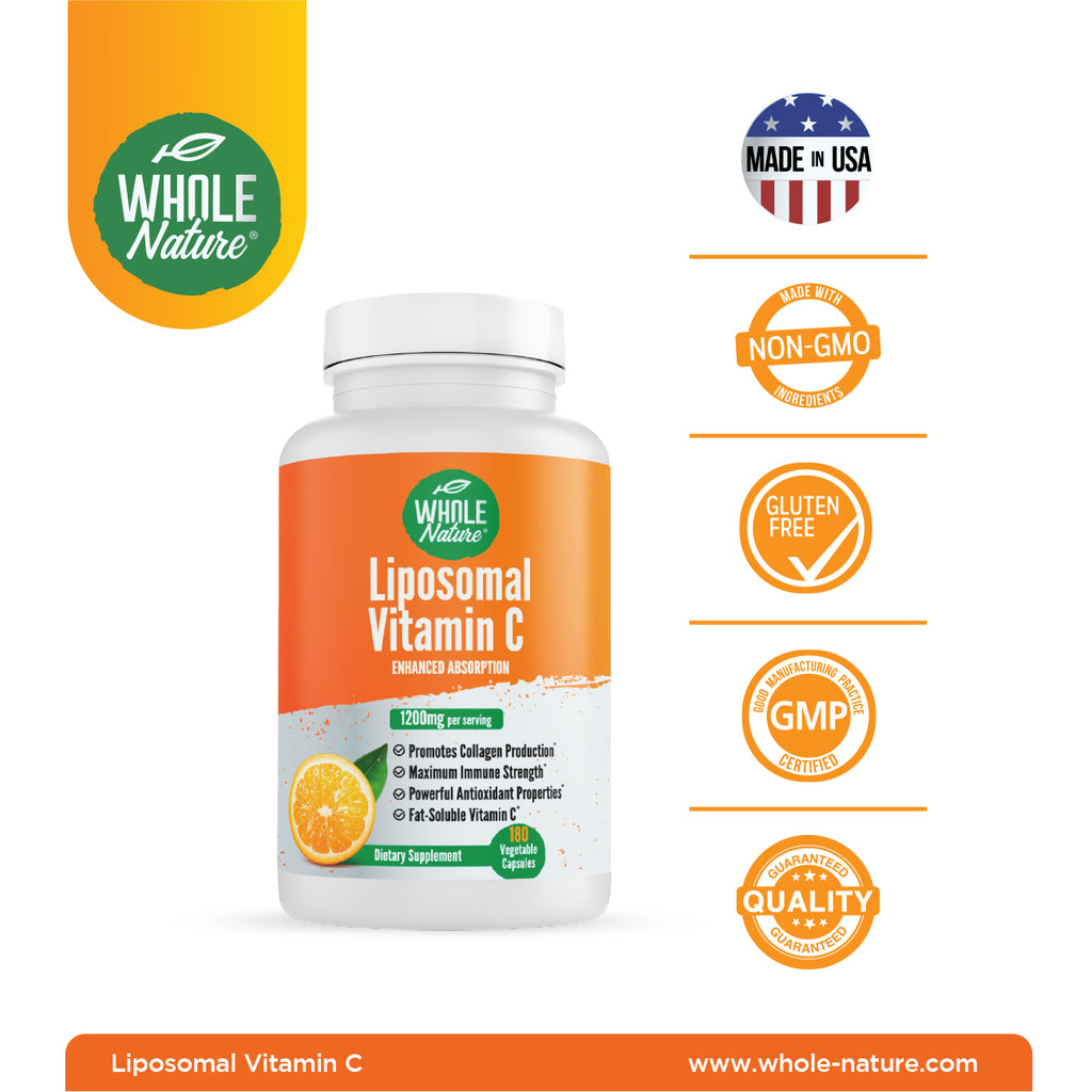 Whole Nature Liposomal Vitamin C  1200 mg - Whole Nature Vitamins & Supplements
