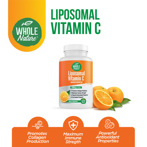 Image of Whole Nature Liposomal Vitamin C  1200 mg - Whole Nature Vitamins & Supplements