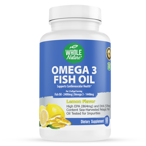 Image of Whole Nature Omega 3 Fish Oil 2400mg