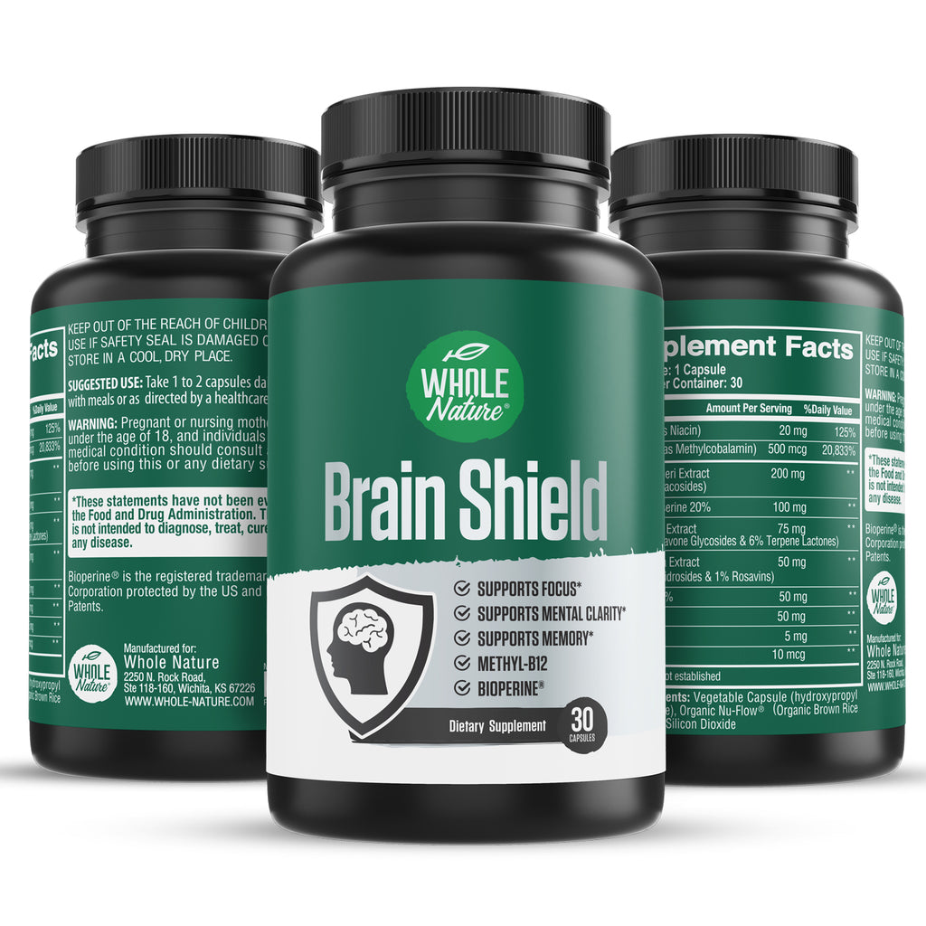 Whole Nature Brain Shield Supplement - Whole Nature Vitamins & Supplements