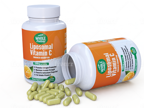 Image of Whole Nature Liposomal Vitamin C  1200 mg - Whole Nature Vitamins & Supplements