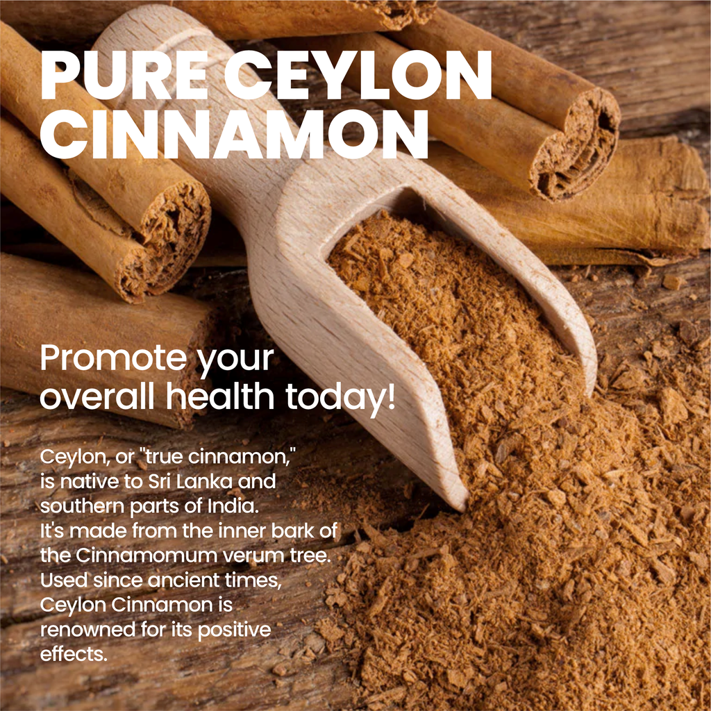Cinnamon Capsules 1200mg, Made With Organic Ceylon Cinnamon Supplement, Vegan, Herbal, Antioxidant & Anti-inflammatory for Heart, Brain, Bone & Joint Support. Whole Nature’s Sri Lank True Cinnamon Powder Caps