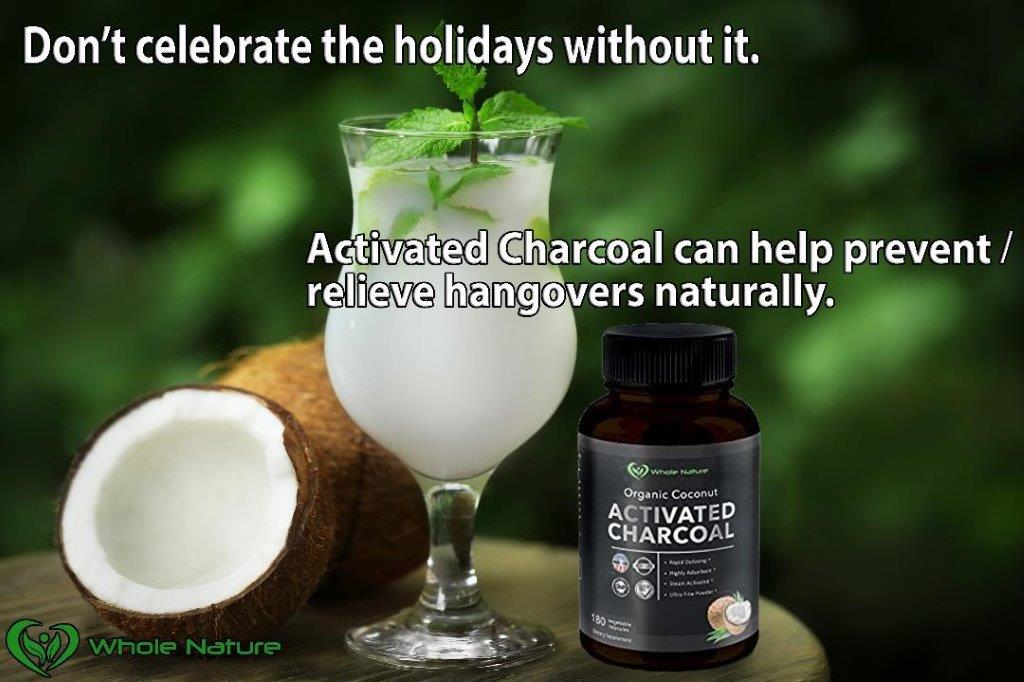 Whole Nature Organic Coconut Activated Charcoal Capsules, - Whole Nature Vitamins & Supplements