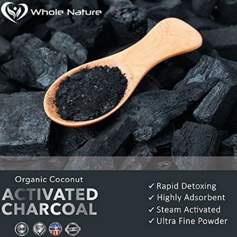 Image of Whole Nature Organic Coconut Activated Charcoal Capsules, - Whole Nature Vitamins & Supplements