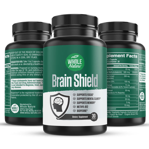 Image of Whole Nature Brain Shield Supplement - Whole Nature Vitamins & Supplements