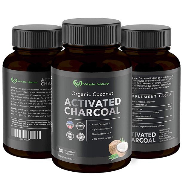 Activated charcoal pills great for rapid full body detox