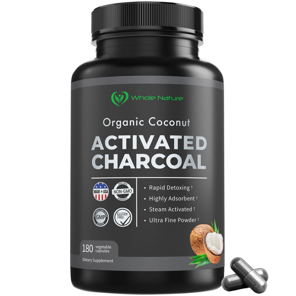 100% Food Grade Organic Activated Charcoal Supplement